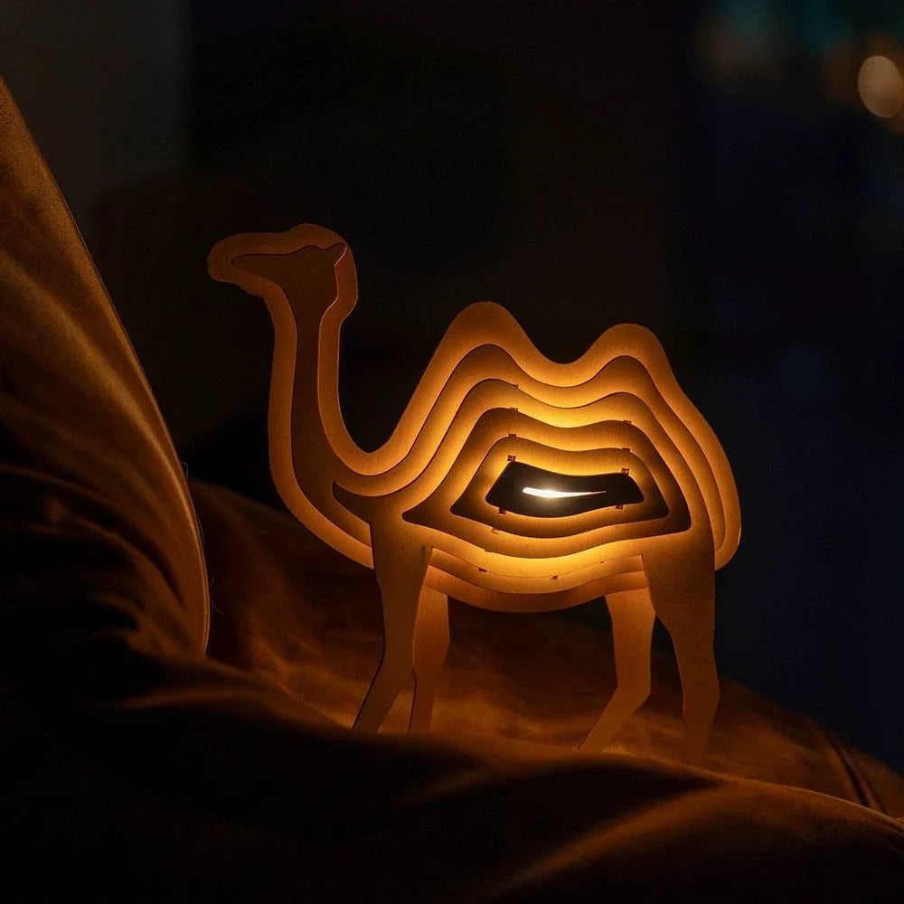 WildCraft™ Houten dierenlamp