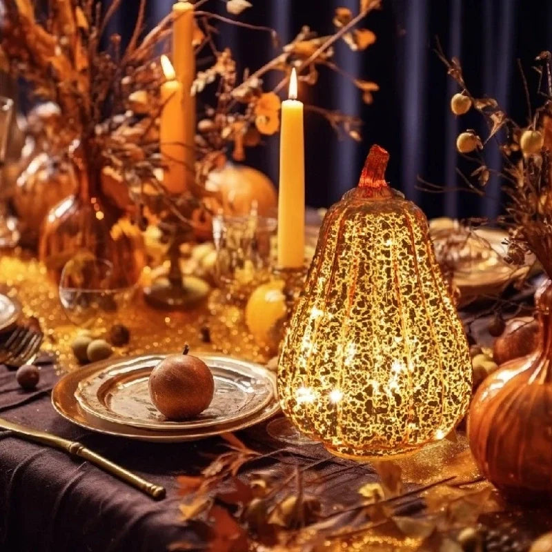 HarvestGlow™ Handgeblazen glazen lamp