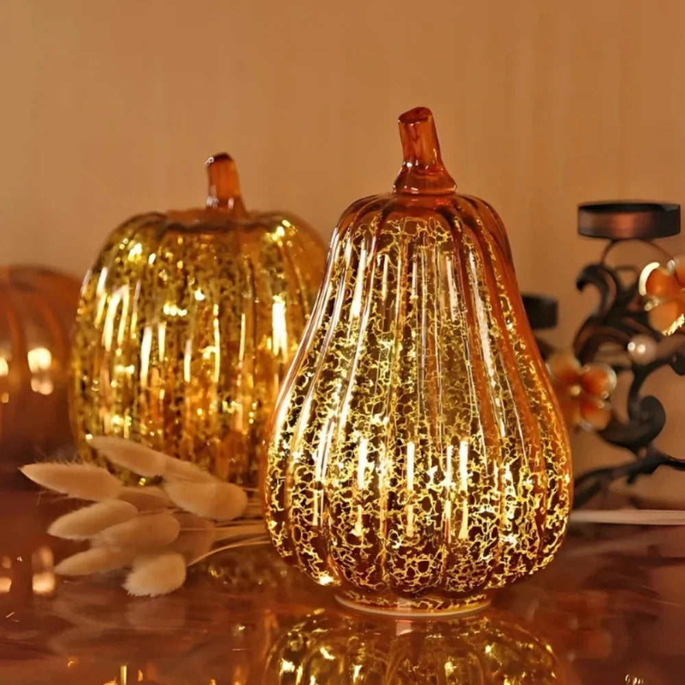 HarvestGlow™ Handgeblazen glazen lamp