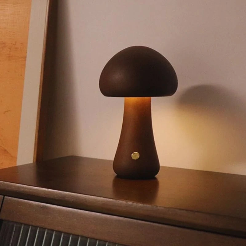 Lumishroom™ Houten tafellamp