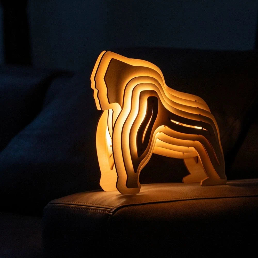 WildCraft™ Houten dierenlamp