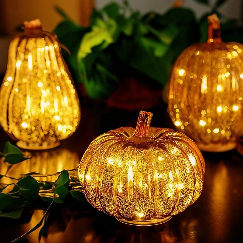 HarvestGlow™ Handgeblazen glazen lamp