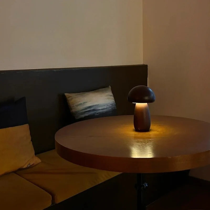 Lumishroom™ Houten tafellamp