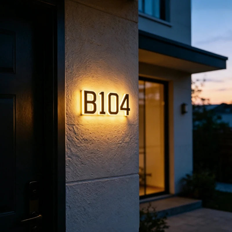 Solar huisnummerlamp