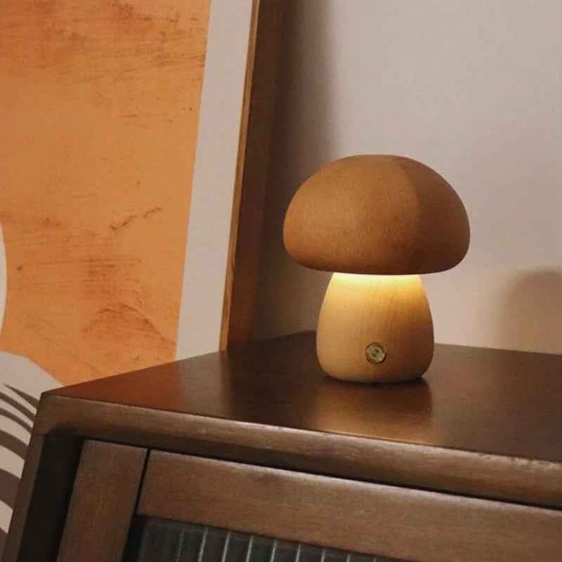 Lumishroom™ Houten tafellamp