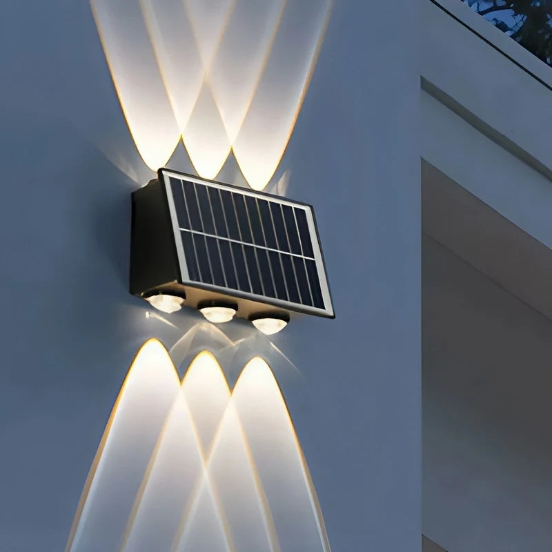 Zonne-energie wandverlichting