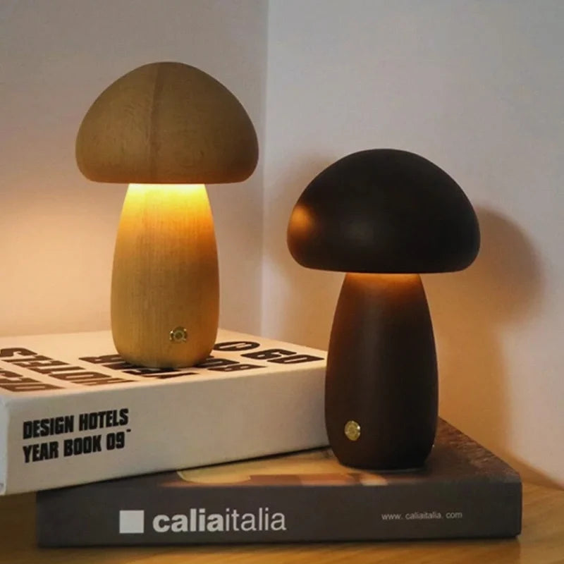 Lumishroom™ Houten tafellamp