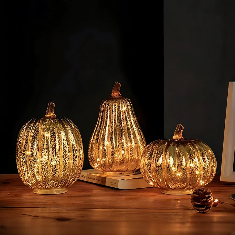 HarvestGlow™ Handgeblazen glazen lamp
