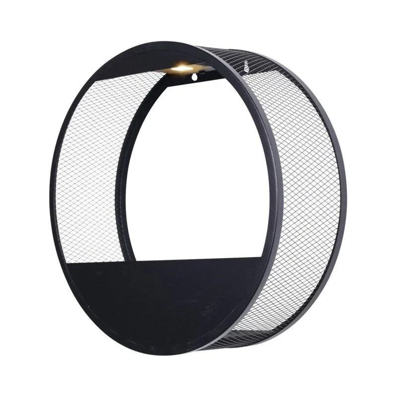 Zonne-energie wandlamp met bloempot