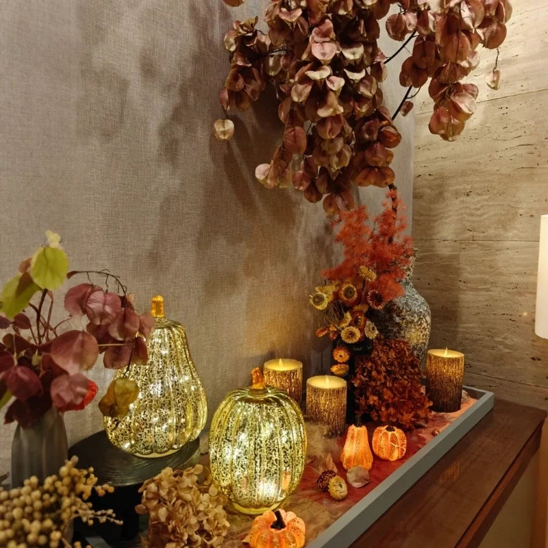 HarvestGlow™ Handgeblazen glazen lamp