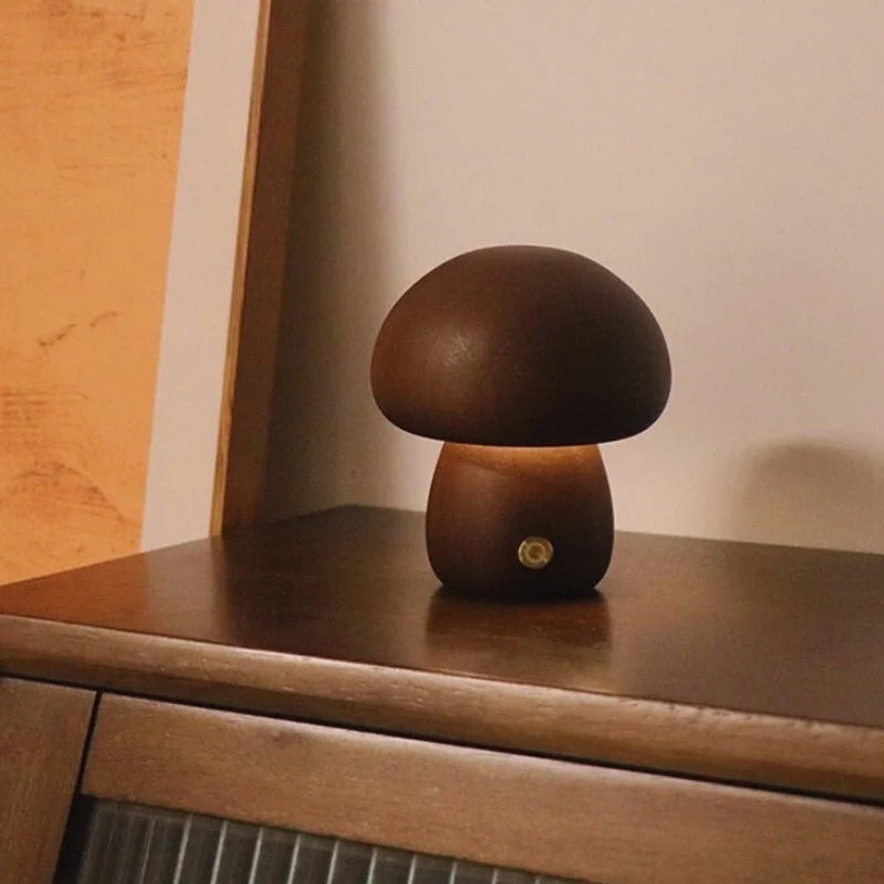 Lumishroom™ Houten tafellamp