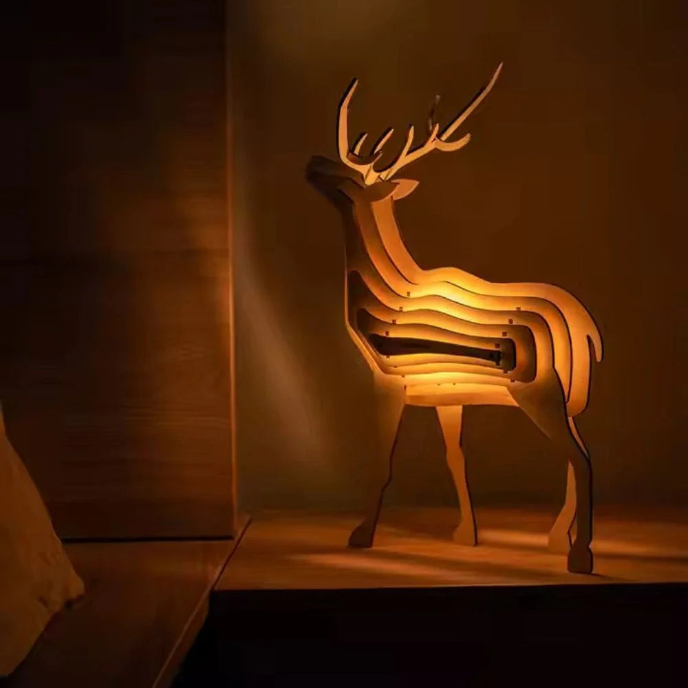 WildCraft™ Houten dierenlamp