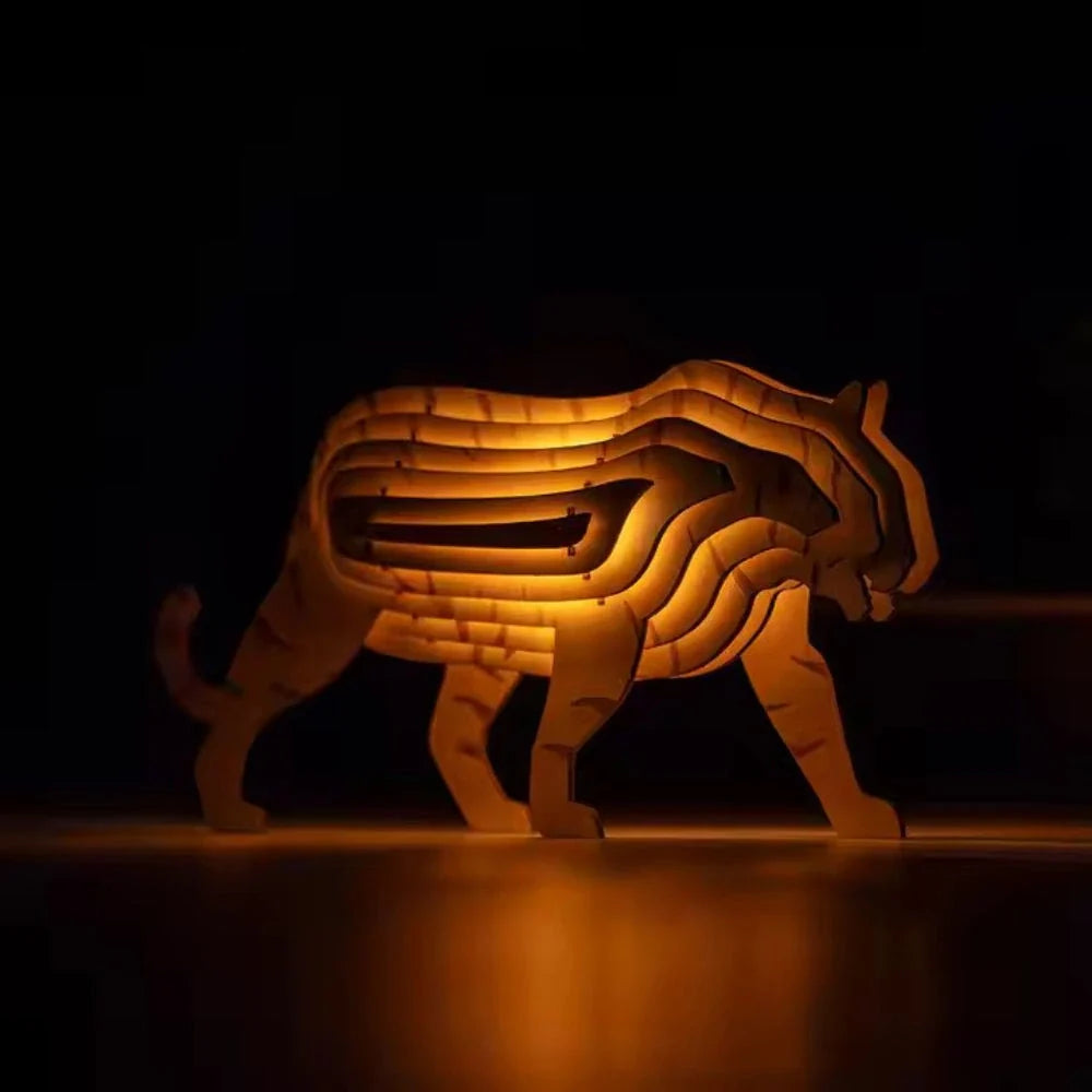 WildCraft™ Houten dierenlamp