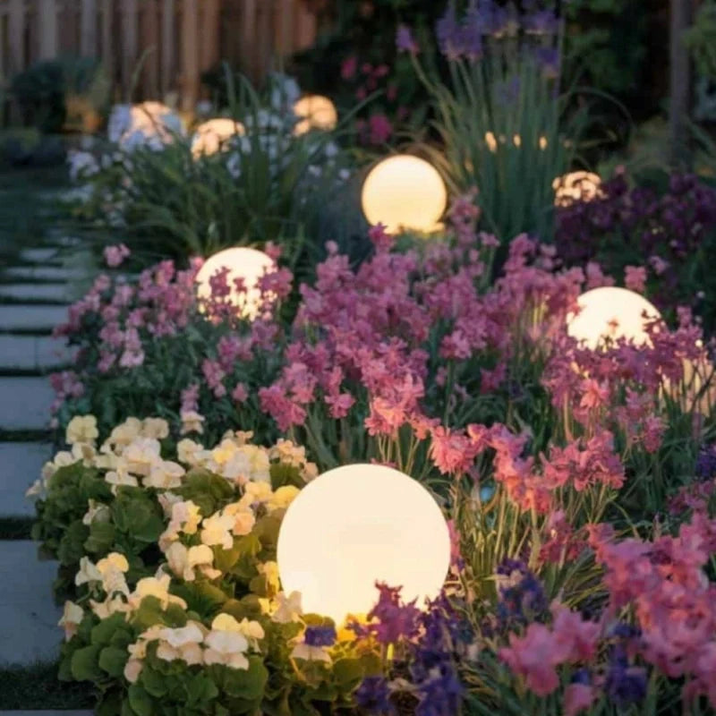 Bolvormige tuinlamp