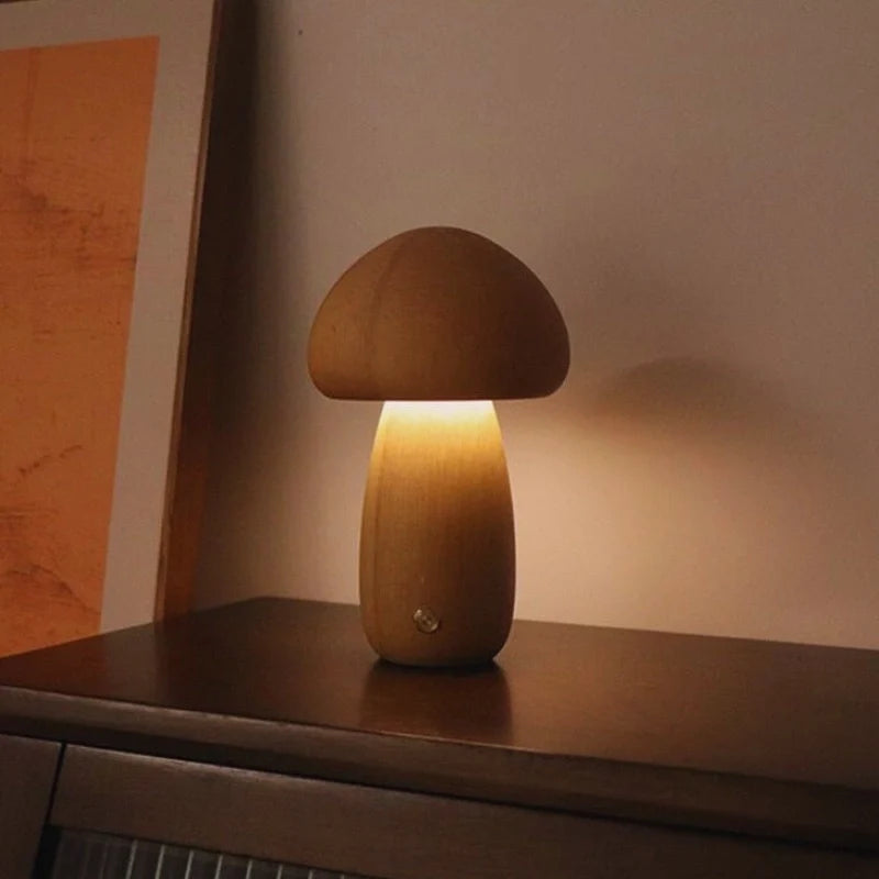 Lumishroom™ Houten tafellamp