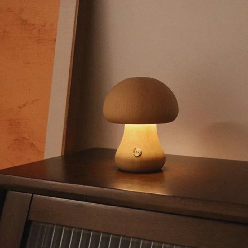 Lumishroom™ Houten tafellamp