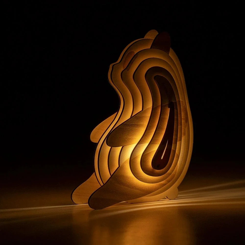 WildCraft™ Houten dierenlamp