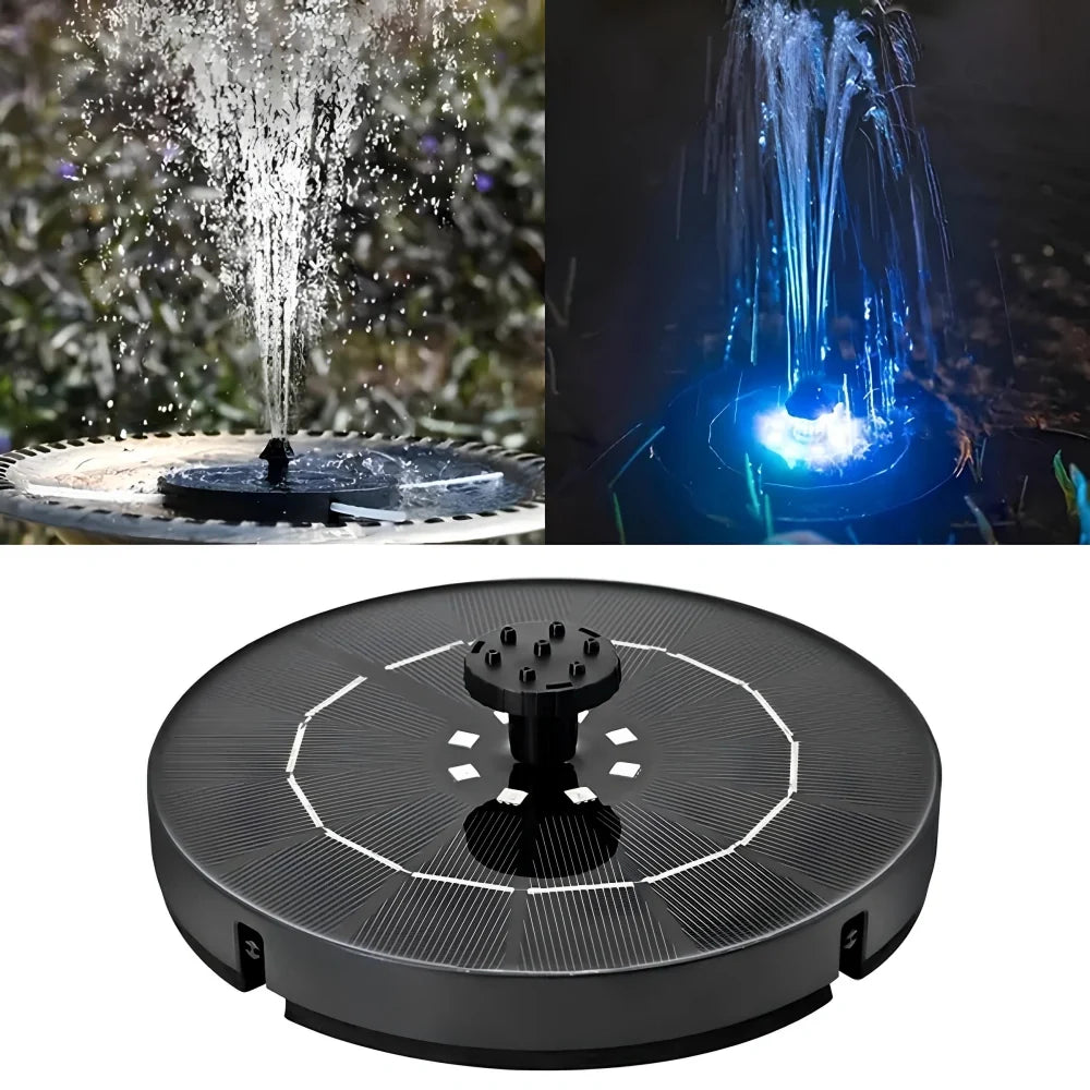 Zonne-energie fontein van straling