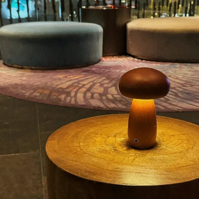 Lumishroom™ Houten tafellamp