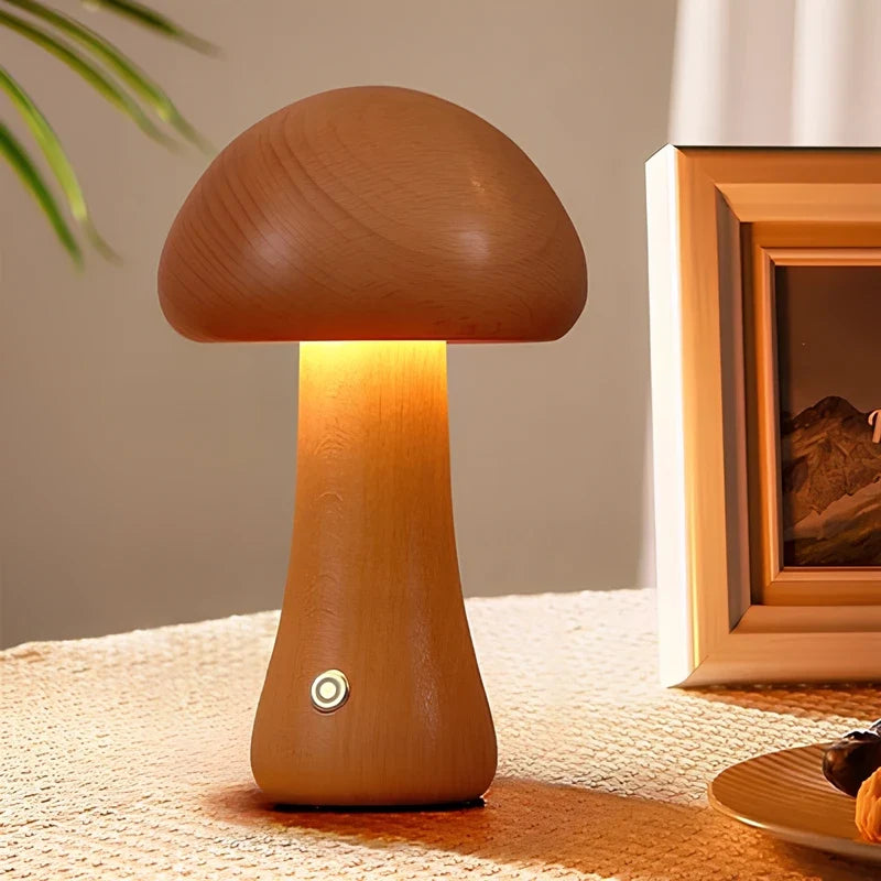 Lumishroom™ Houten tafellamp