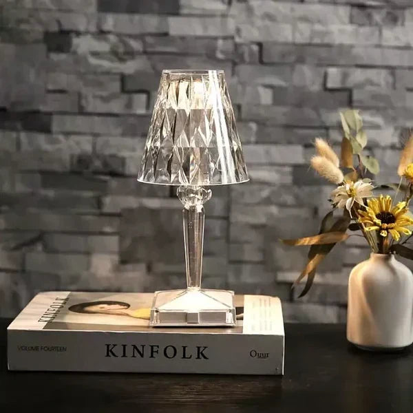Sprankelende kristallen lamp