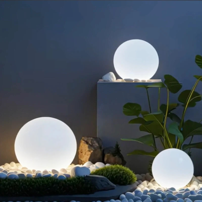 Bolvormige tuinlamp