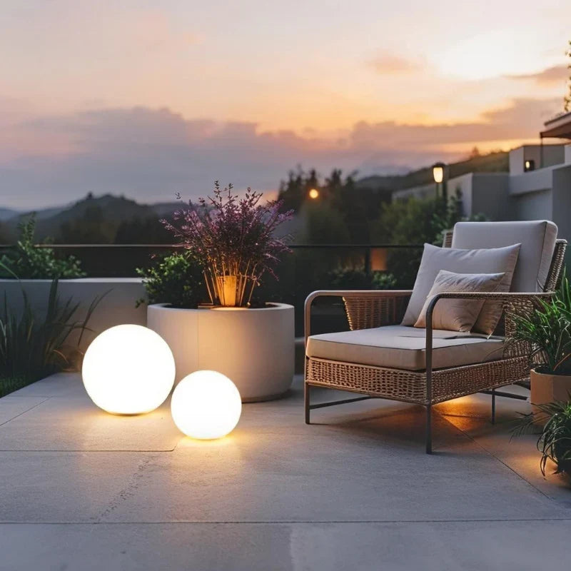 Bolvormige tuinlamp