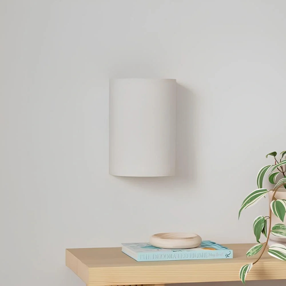 Linnen gloed wandlamp