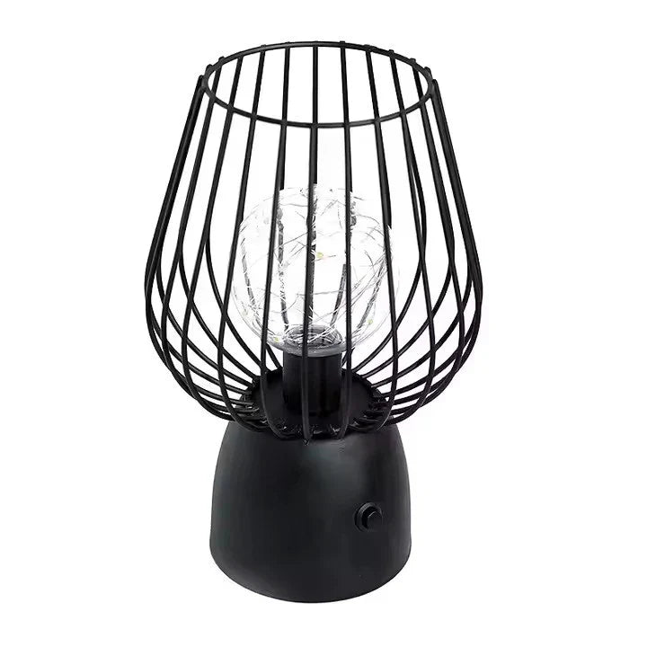 Stralende ijzeren lamp
