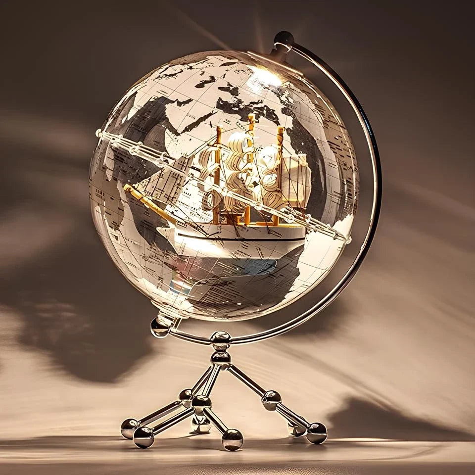 Moderne wereldbol licht